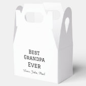 Beste opa ooit grootvader geeft eenvoudige naam bedankdoosjes (Geopend)