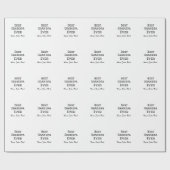 Beste opa ooit grootvader geeft eenvoudige naam cadeaupapier (Vlak)