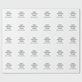 Beste opa ooit grootvader geeft eenvoudige naam cadeaupapier