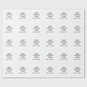 Beste opa ooit grootvader geeft eenvoudige naam cadeaupapier