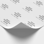 Beste opa ooit grootvader geeft eenvoudige naam cadeaupapier (Hoek)