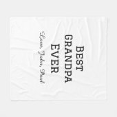 Beste opa ooit grootvader geeft eenvoudige naam fleece deken (Voorkant (Horizontaal))