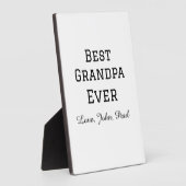 Beste opa ooit grootvader geeft eenvoudige naam fotoplaat (Zijkant)