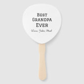 Beste opa ooit grootvader geeft eenvoudige naam handwaaier (Voorkant)