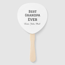 Beste opa ooit grootvader geeft eenvoudige naam handwaaier