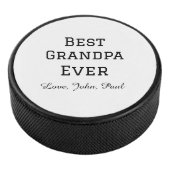 Beste opa ooit grootvader geeft eenvoudige naam hockey puck (3/4)