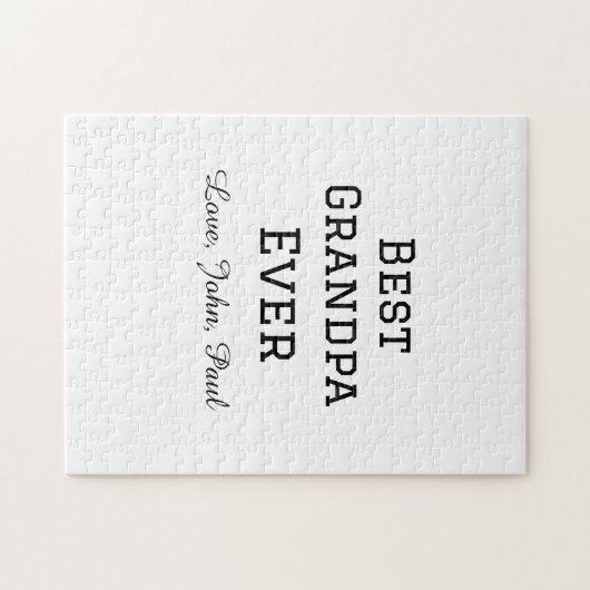 Beste opa ooit grootvader geeft eenvoudige naam legpuzzel (Horizontaal)