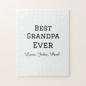 Beste opa ooit grootvader geeft eenvoudige naam legpuzzel (Verticaal)