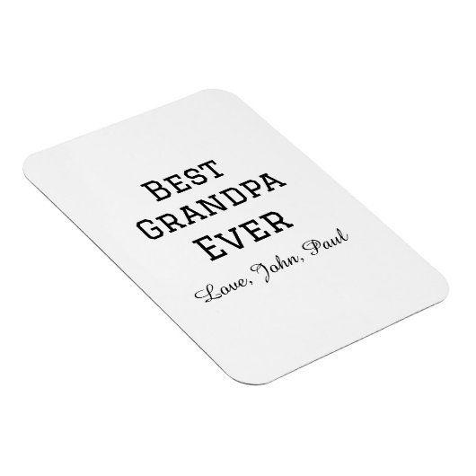 Beste opa ooit grootvader geeft eenvoudige naam magneet (Rechterzijde)