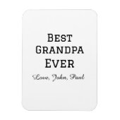 Beste opa ooit grootvader geeft eenvoudige naam magneet (Verticaal)