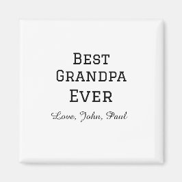 Beste opa ooit grootvader geeft eenvoudige naam magneet