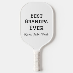 Beste opa ooit grootvader geeft eenvoudige naam pickleball paddle