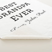 Beste opa ooit grootvader geeft eenvoudige naam sherpa deken (3/4)