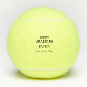 Beste opa ooit grootvader geeft eenvoudige naam tennisballen (Voorkant)