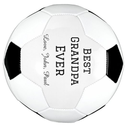 Beste opa ooit grootvader geeft eenvoudige naam voetbal (Gedraaid)
