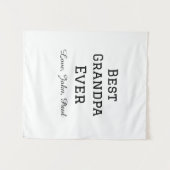 Beste opa ooit grootvader geeft eenvoudige naam wandkleed (Voorkant (horizontaal))