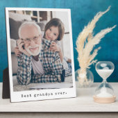 Beste Opa Ooit Grootvader Volledige Foto Ezel Fotoplaat (Zijkant)