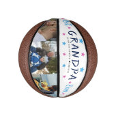 Beste opa ooit | handgetekende fotocollage basketbal (Verticaal)