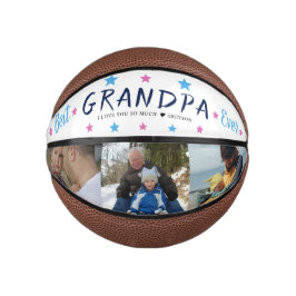 Beste opa ooit | handgetekende fotocollage basketbal