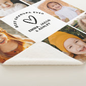 Beste Opa Ooit Instagram Fotocollage Sherpa Deken (3/4)