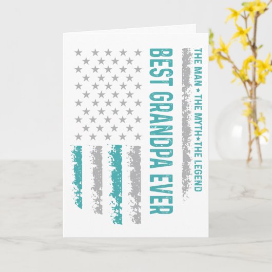 Beste Opa Ooit Kaart (Gele Bloem)