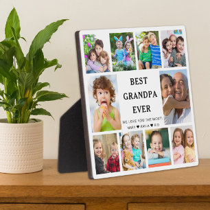 Beste opa ooit kleinkinderen 10 foto collage fotoplaat