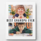 Beste opa ooit kleinkinderen 2 fotocollage fotoplaat (Voorkant)