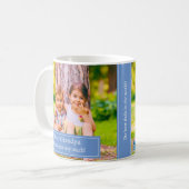 Beste opa ooit kleinkinderen fotocollage koffiemok (Voorkant links)