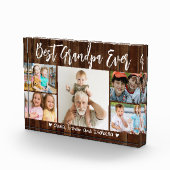 Beste opa ooit kleinkinderen hout 5 foto display (Rechts)