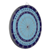Beste opa ooit | Marine Blauw Dartbord (Voorkant Links)