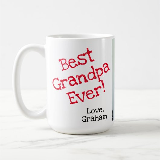 beste opa ooit met afbeelding koffiemok (Links)