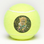 Beste opa ooit | Met de hand geletterde foto Tennisballen (Achterkant)