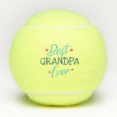 Beste opa ooit | Met de hand geletterde foto Tennisballen (Voorkant)