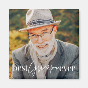 Beste Opa Ooit Modern Eenvoudig Elegant Foto Magneet