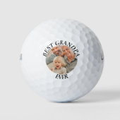 Beste opa ooit moderne foto Creëer uw eigen Golfballen (Voorkant)