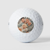 Beste opa ooit moderne foto Creëer uw eigen Golfballen (Voorkant)