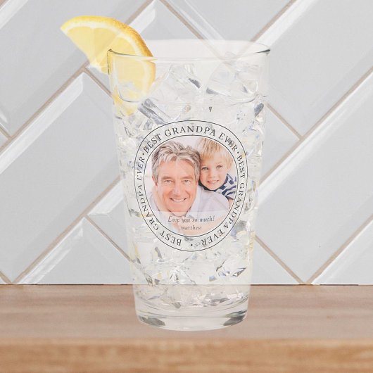 Beste Opa Ooit Moderne Klassieke Foto Glas