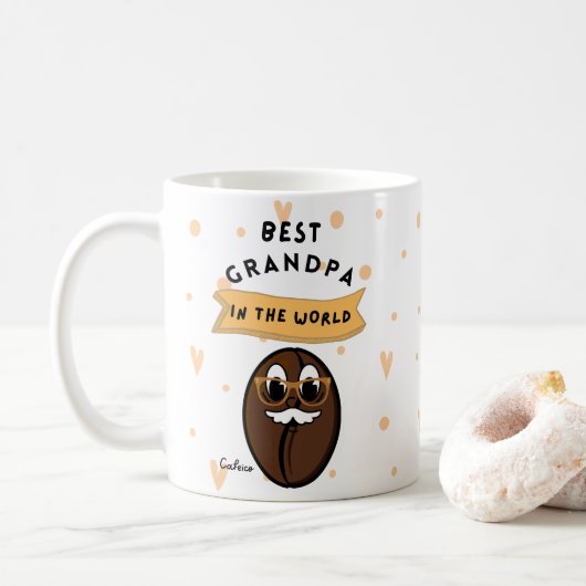Beste opa ooit Mok - Grappige koffieboon met 'St (Met donut)