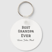 Beste opa ooit opa cadeaus eenvoudige naam sleutelhanger (Achterkant)