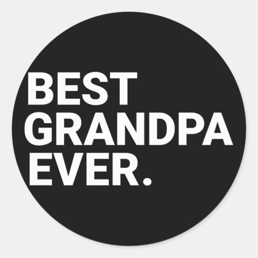 Beste opa ooit opa voor opa ronde sticker (Voorkant)