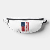 Beste opa ooit patriottische vlag vector ontwerp_1 heuptasje (Liggend)