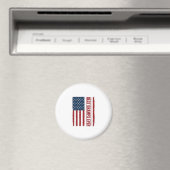 Beste opa ooit patriottische vlag vector ontwerp_1 magneet (Insitu (Vaatwasser))