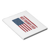 Beste opa ooit patriottische vlag vector ontwerp_1 notitieblok (Schuin)