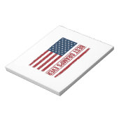 Beste opa ooit patriottische vlag vector ontwerp_1 notitieblok (Linkerzijde)