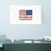 Beste opa ooit patriottische vlag vector ontwerp_1 spandoek (Beurs)