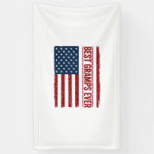 Beste opa ooit patriottische vlag vector ontwerp_1 spandoek (Verticaal)