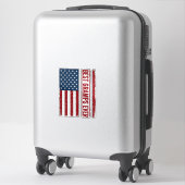 Beste opa ooit patriottische vlag vector ontwerp_1 sticker (Koffer)