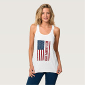 Beste opa ooit patriottische vlag vector ontwerp_1 tanktop (Volledige Voorkant)