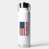 Beste opa ooit patriottische vlag vector ontwerp_1 waterfles (Voorkant)