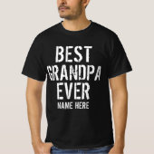 BESTE OPA Ooit PERSONALISEERBAAR  T-shirt (Voorkant)